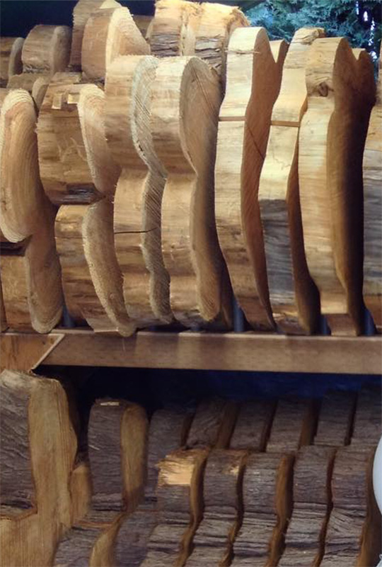 Crosscut Maple Slabs (2016)